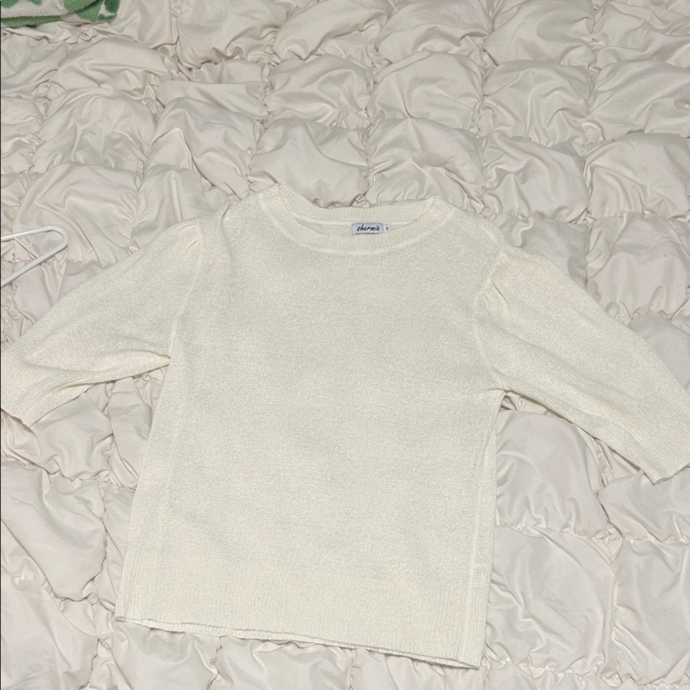 Shermia Cream Light Sweater
